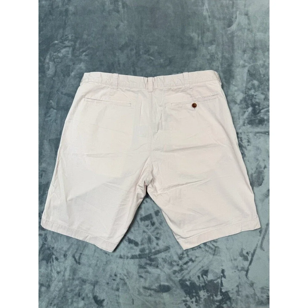 J Crew Stretch RE-IMAGINED Shorts  Mens 36x10 1/2 light beige